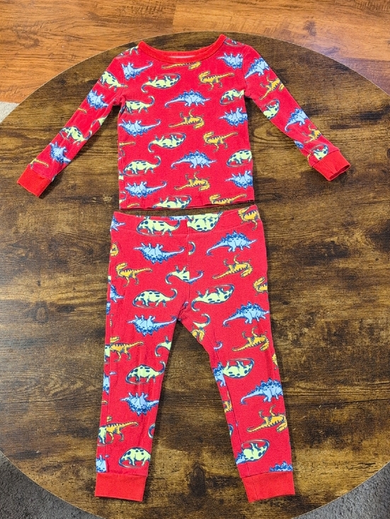 Joe Fresh Other - 🩵3/$20🩵 Toddler 3T Joe Fresh Red Dino Pjs Pajama Sleepwear Boys Dinosaur 2 Pc